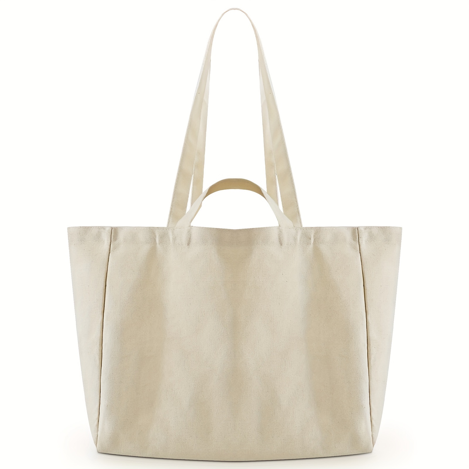 5pcs/Lot Blank Sublimation Tote Bag Reusable Beach Bag Linen Casual Women's  Shoulder Bag Foldable Shopping Bag