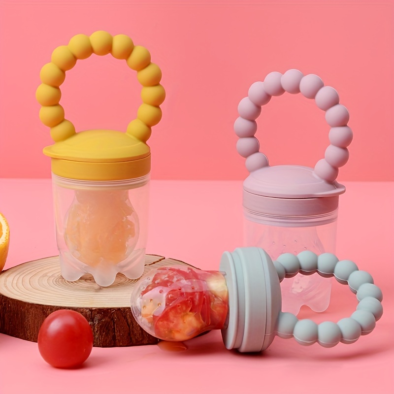 3pcs Children's Silicone Fruit & Vegetable Feeder