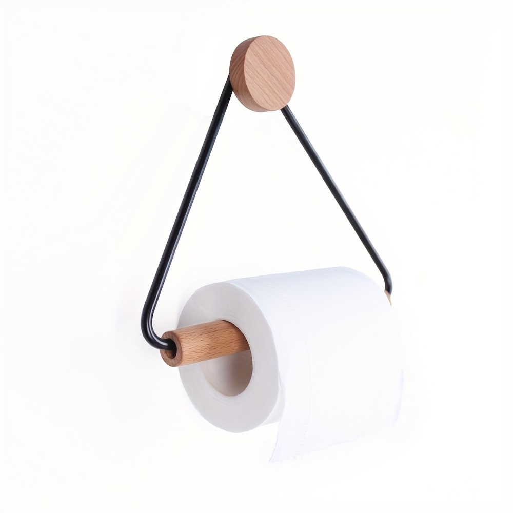 1 Roll Paper Holder, Toilet Paper Holder, Bath Towel Holder, Hand Towel  Ring Hanging Towel Holder, Multi-purpose Hanging Bathroom Accessories
