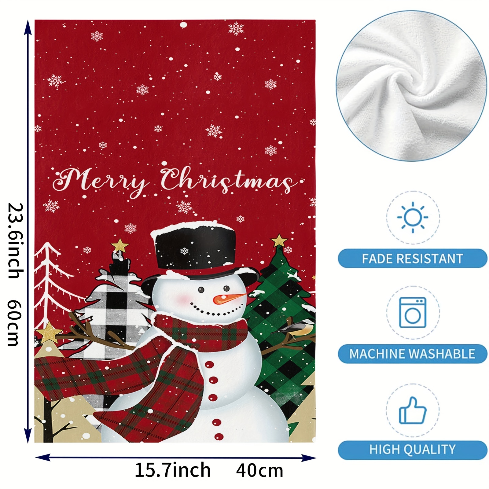 Christmas Pattern Dish Towels, Soft Absorbent Fingertip Towel, Christmas Kitchen  Towel Dish Cloths, Seasonal Winter Holiday Decoration Towels Set, Bathroom  Supplies, Christmas Decor, Housewarming Gift - Temu Philippines