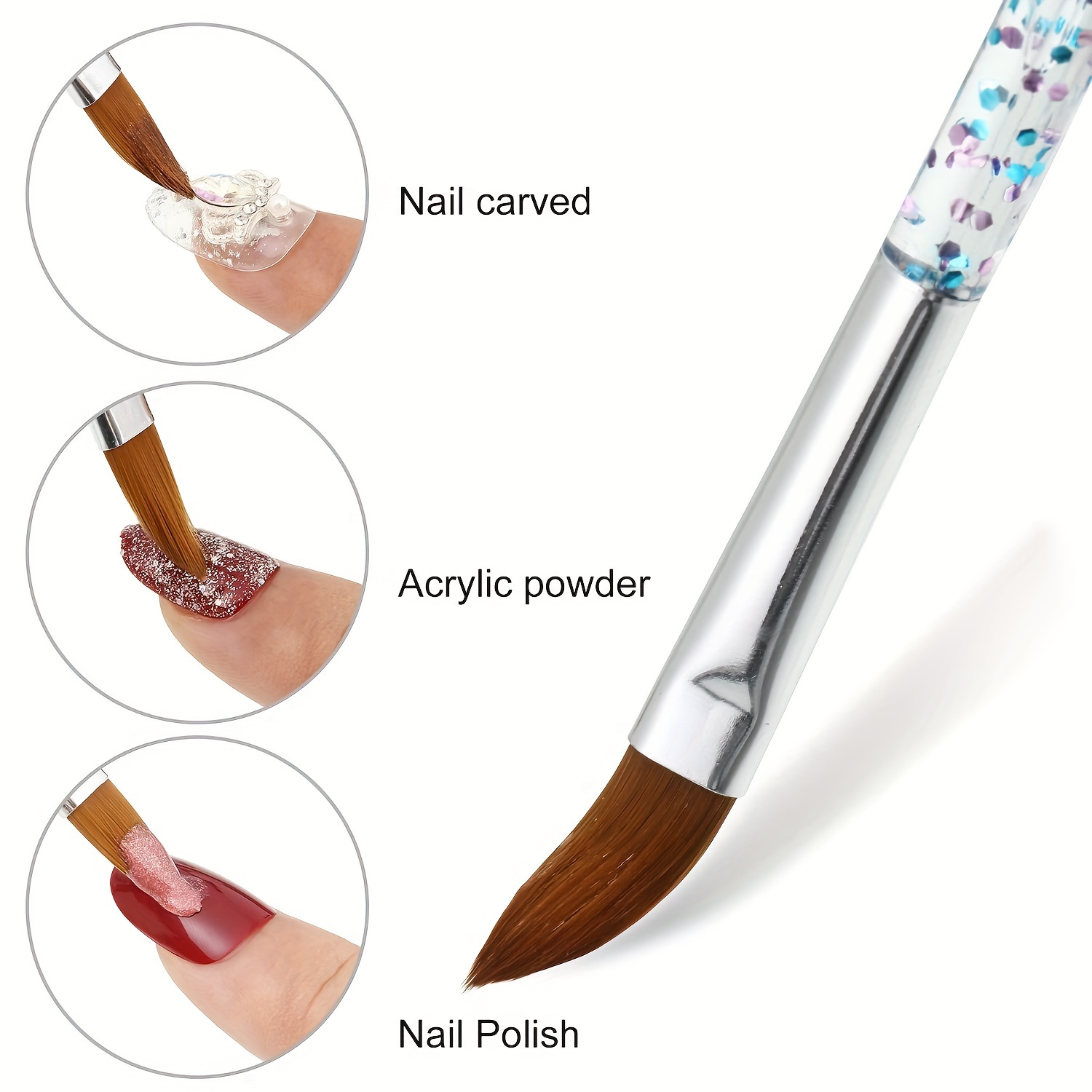 Artdone 31pcs Nail Art Brushes,Nail Art Tool Set,Nail Dotting Tools,Nail Dust Brush,Striping Nail Art Brushes for Long Lines,Nail Drawing Pen for