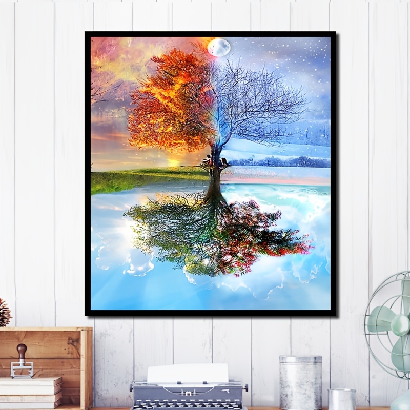 Four Seasons Tree Diamond Painting Kit with Free Shipping – 5D Diamond  Paintings