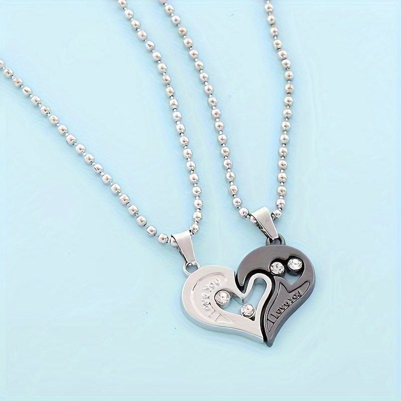 Broken heart necklace hot sale for boyfriend and girlfriend