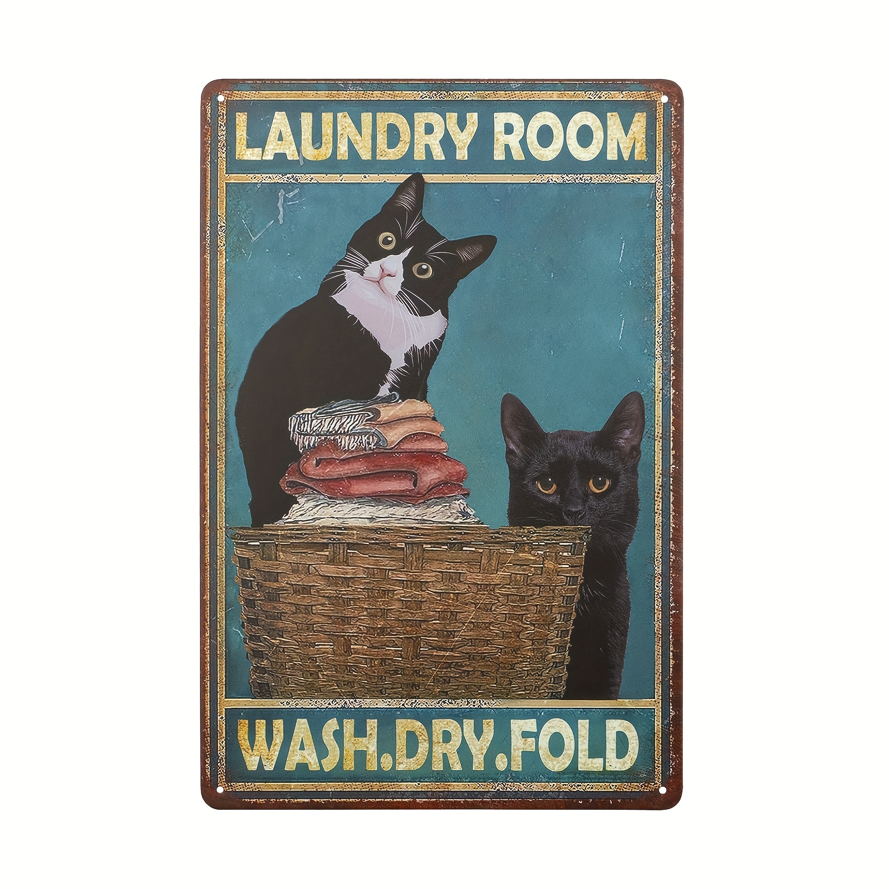  Cesta de lavandería para ropa sucia, bolsa impermeable  divertida para perro, lindo gato, decoración del hogar, cesta de  almacenamiento retro : Hogar y Cocina