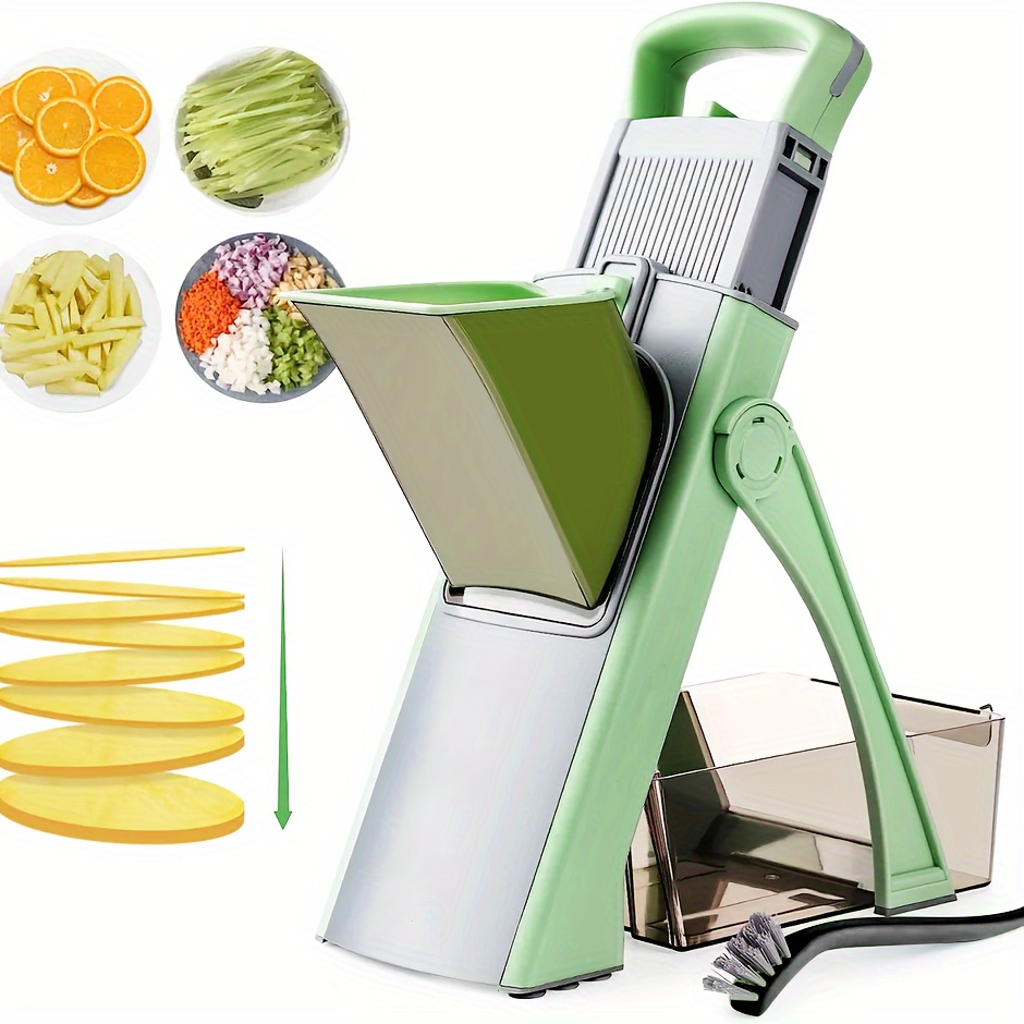 1pc Multifunctional Vegetable And Fruit Slicer With Container