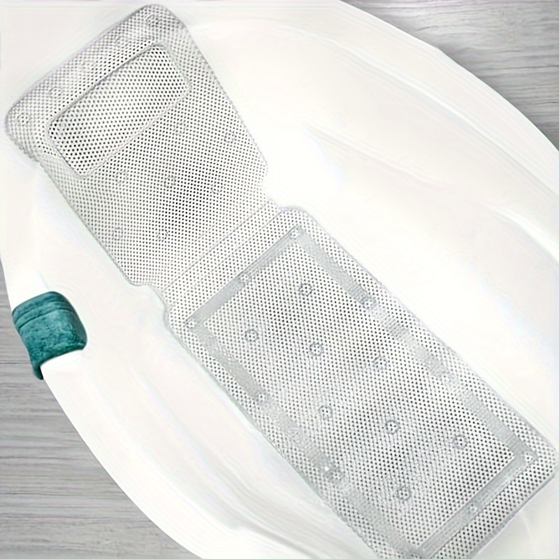 Tapete Para Banheira Com Travesseiro Spa 3D Antiderrapante
