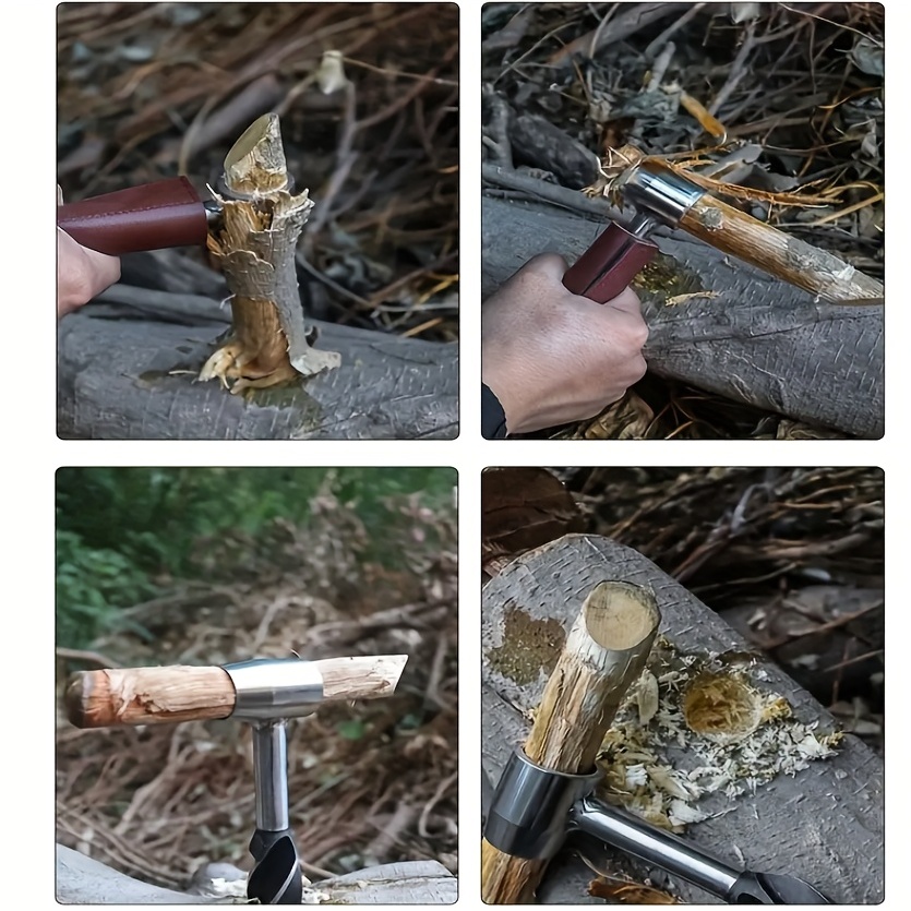 Survival Tools: Bushcraft Wrench Auger Drill Bit Wood Peg - Temu