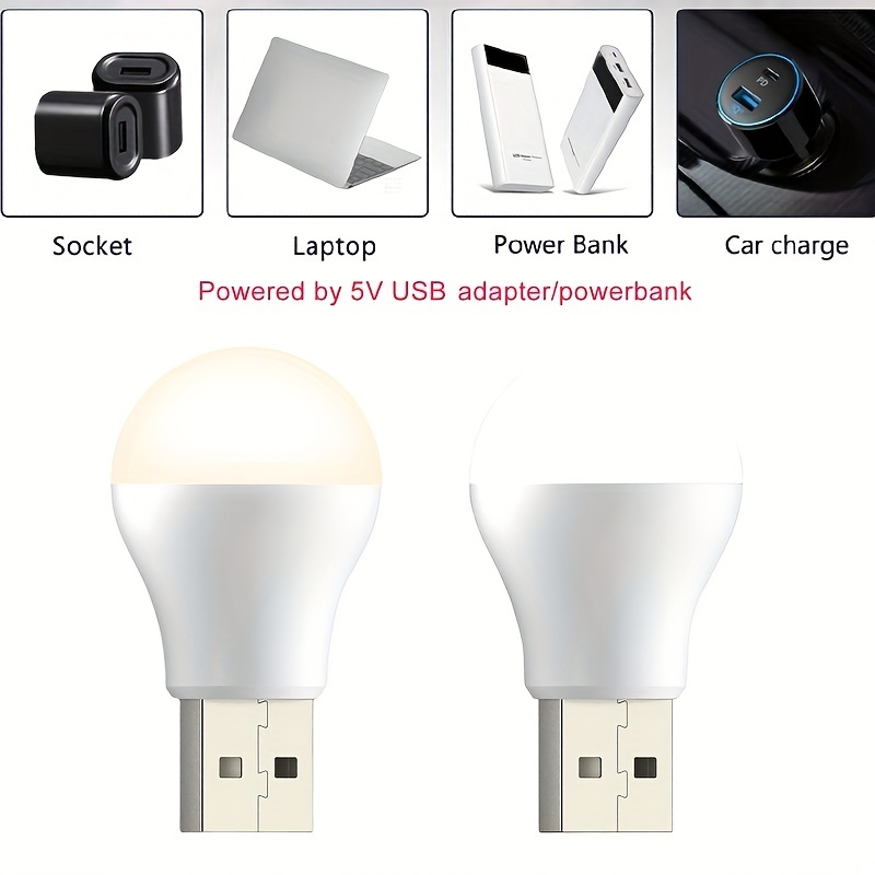 Brighten Nights Usb Plug Lamp: Mobile Power Charging Led - Temu
