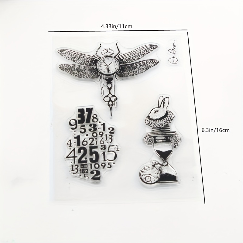 Transparent Rubber Seal Stamps Retro Rubber Clear Stamp For - Temu