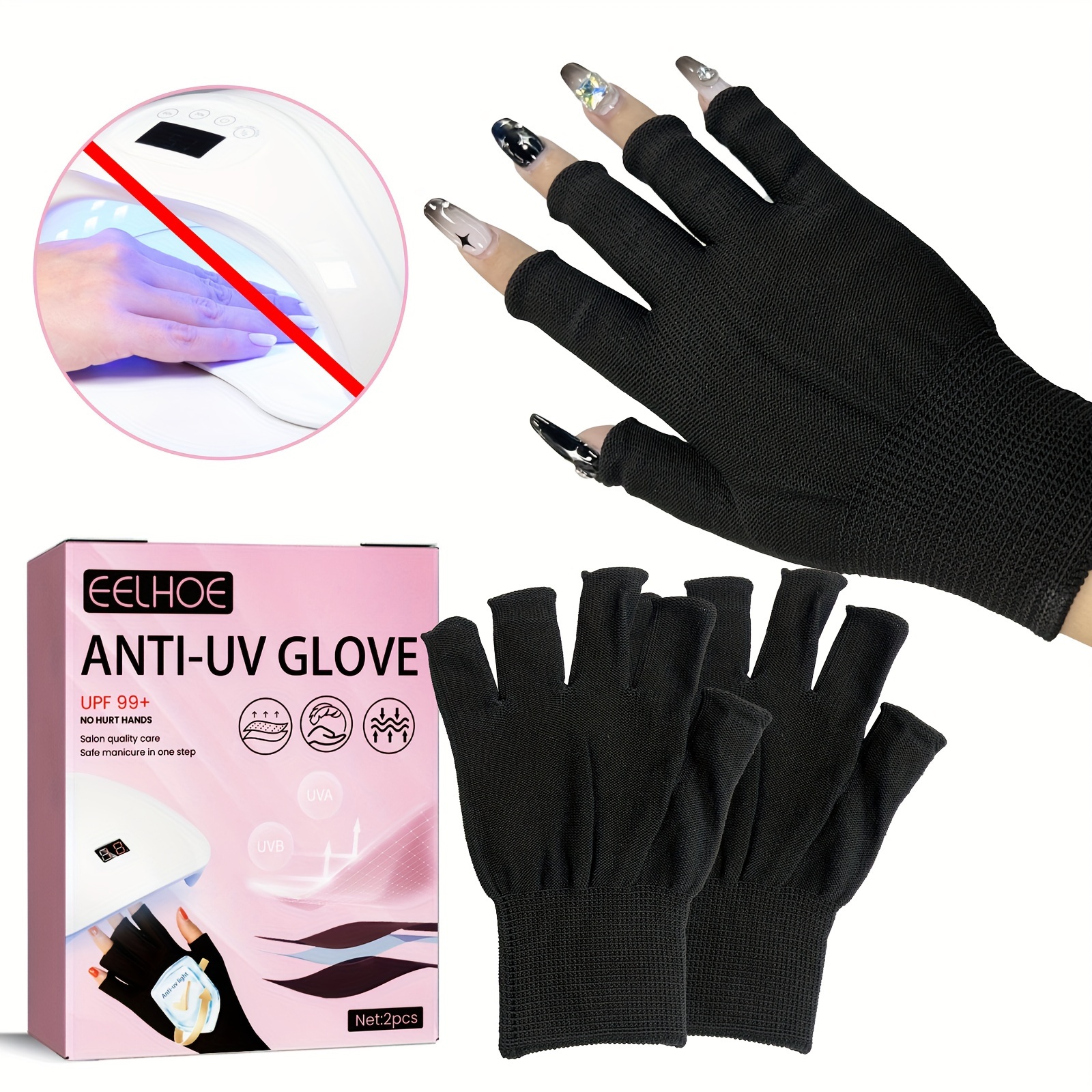 Gel Nail Lamp Uv Protection Gloves Skin Care Anti uv Light - Temu Canada