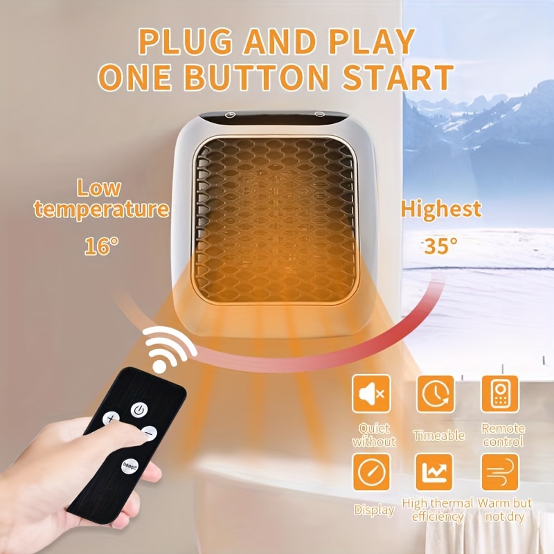 1Pc Portable Kinetic Mini Heater,Auto Rotating Solar Double Ring Heater,Electric  heating,Mini Portable Kinetic Heater for Ehicles, Living Rooms, Bathrooms