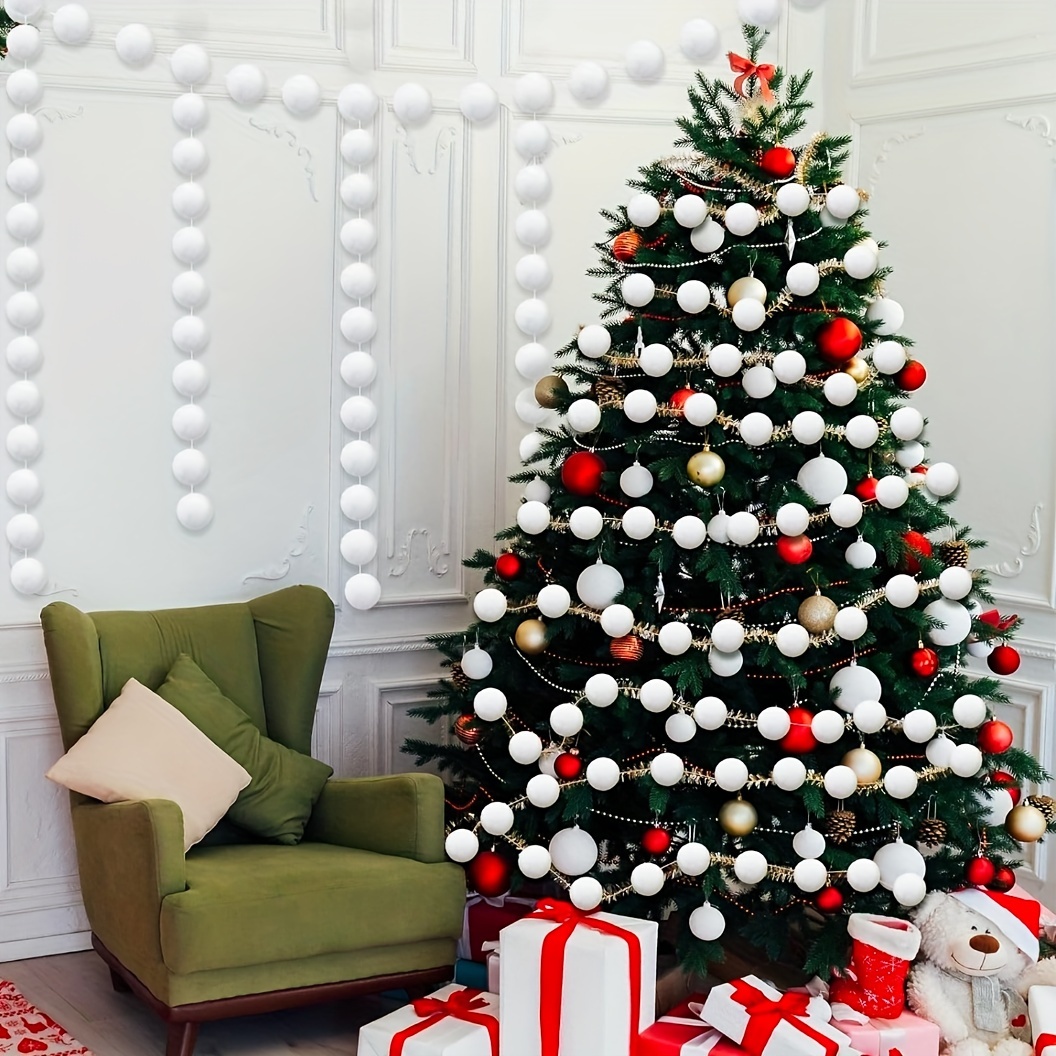 Guirlande de Noël Père Noël, Guirlande de Noël en boules de feutre