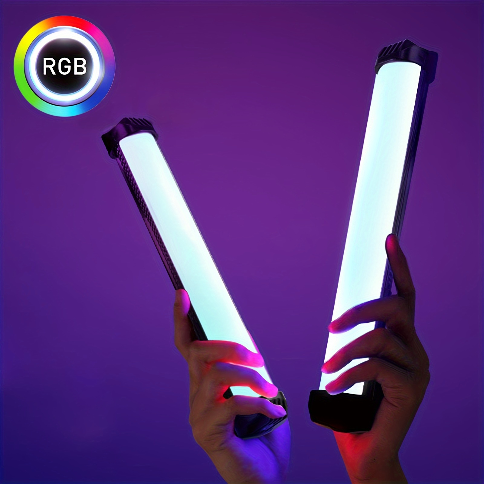 Baguette Lumineuse RGB Baguette Lumineuse LED Colorée Pour Fête Lumière De  Remplissage 2700K-7500K Flash À Main Speedlight Éclairage De Photographie