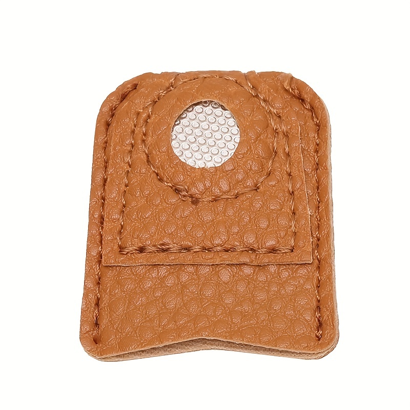 Leather Thimble Hand Sewing Thimble Finger Protector For Knitting Sewing  Quilting Needles Craft Accessories Diy Sewing Tools Home Hand-sewn  Cross-stitch Thimbler - Temu