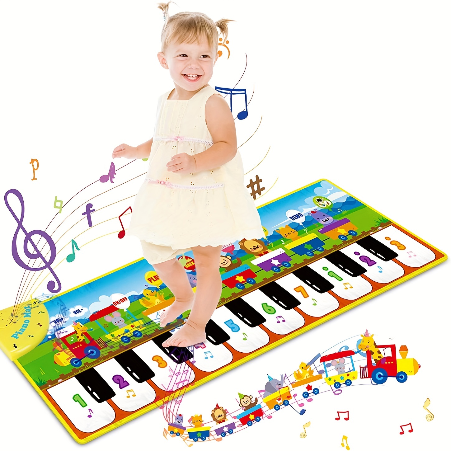 Tapis De Piano Musical Pour Bébé Jouets De Danse Au Sol Avec