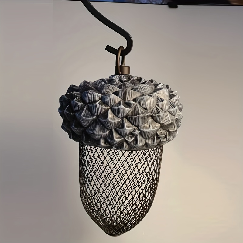 Image of 1pc A Decorative Metal Bird Feeder For Outdoor Use, Designed For Feeding , Titmice, Nuthatches, Chickadees, Jays, And With And