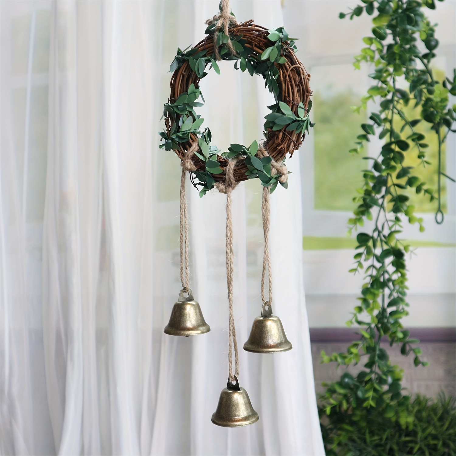 Witch Bell Witchcraft Kit Decor Gift Wind Chimes Wreath Handmade Door  Hanger DIY