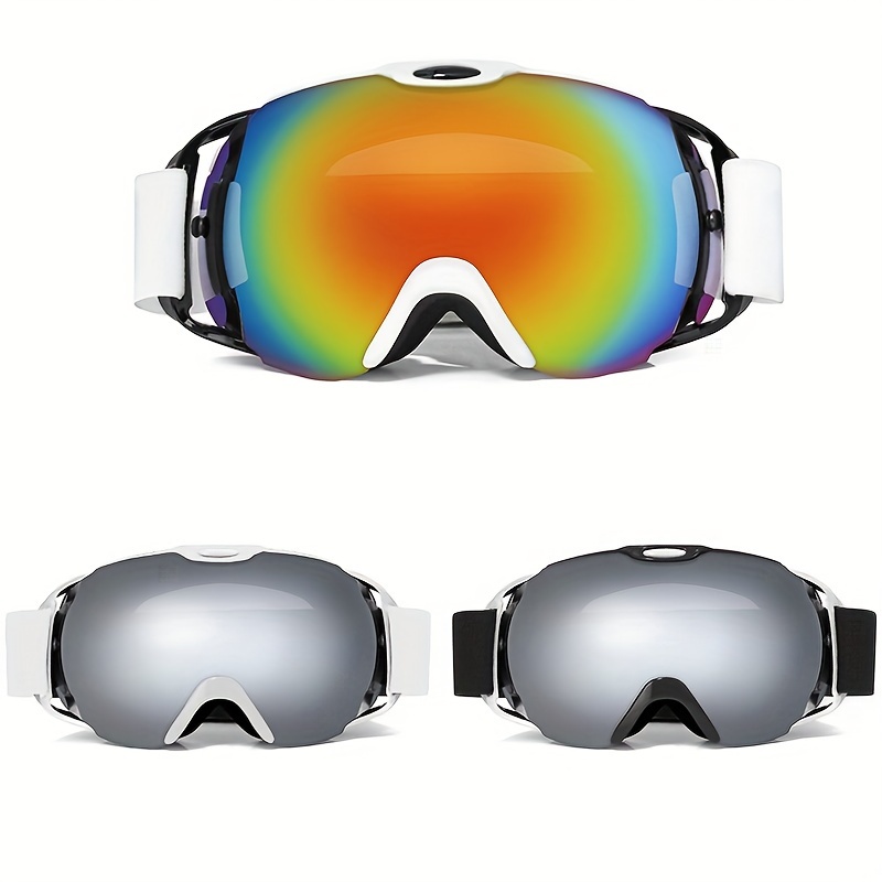 MAXJULI-Gafas de esquí profesionales para hombre y mujer, lentes de doble  capa, antivaho, UV400