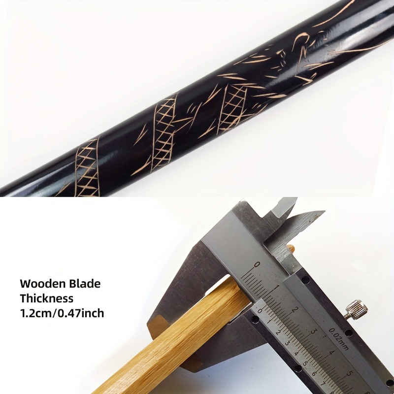 Spada da Samurai Iaido in Stile Giapponese da 103 cm, Vera Katana Fatta a  Mano per Cosplay, Esposizione, Collezione, Allenamento di Kendo,  Decorazioni per la casa, Spade in Legno di bambù Naturale