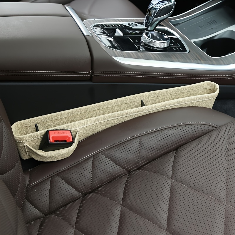 Car Seat Filler Automotive Seat Faux Leather Storage - Temu
