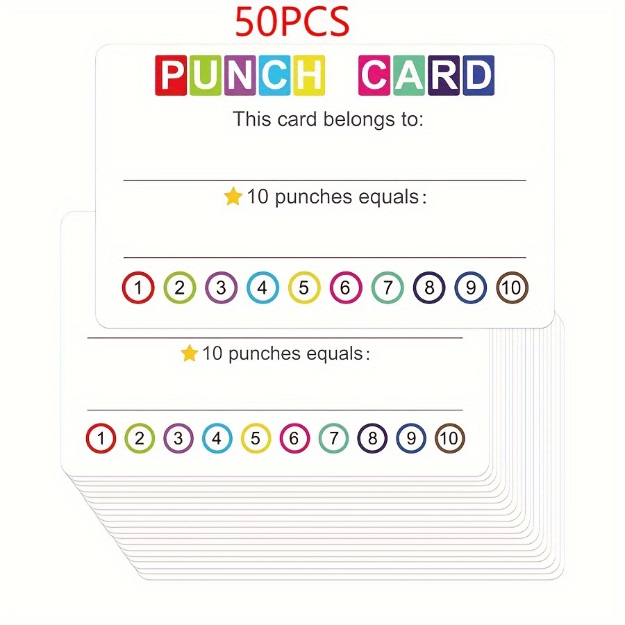 Punch Cards - Temu