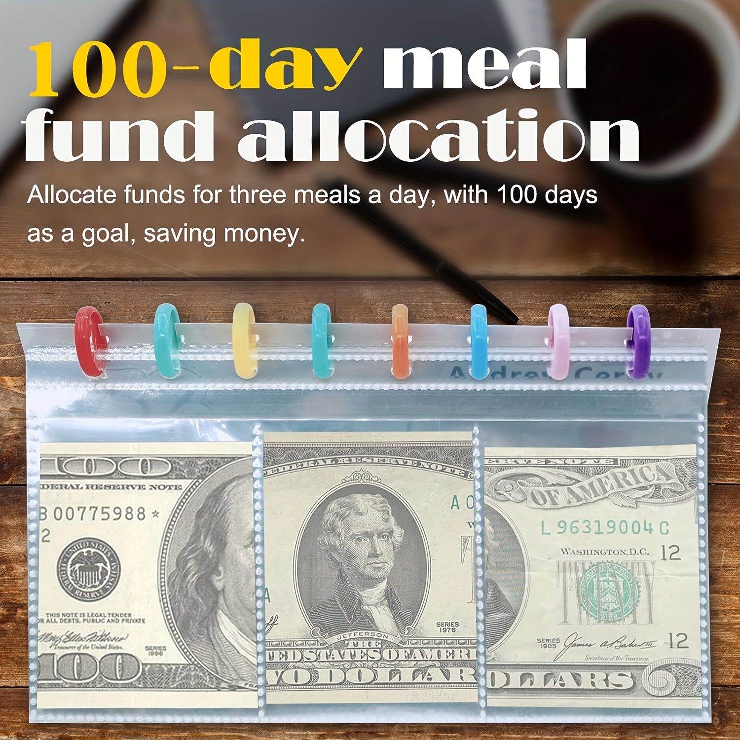 Comprar Carpeta de ahorros l Desafío de ahorro de 52 semanas Sobres en  efectivo Organizador para ahorrar dinero