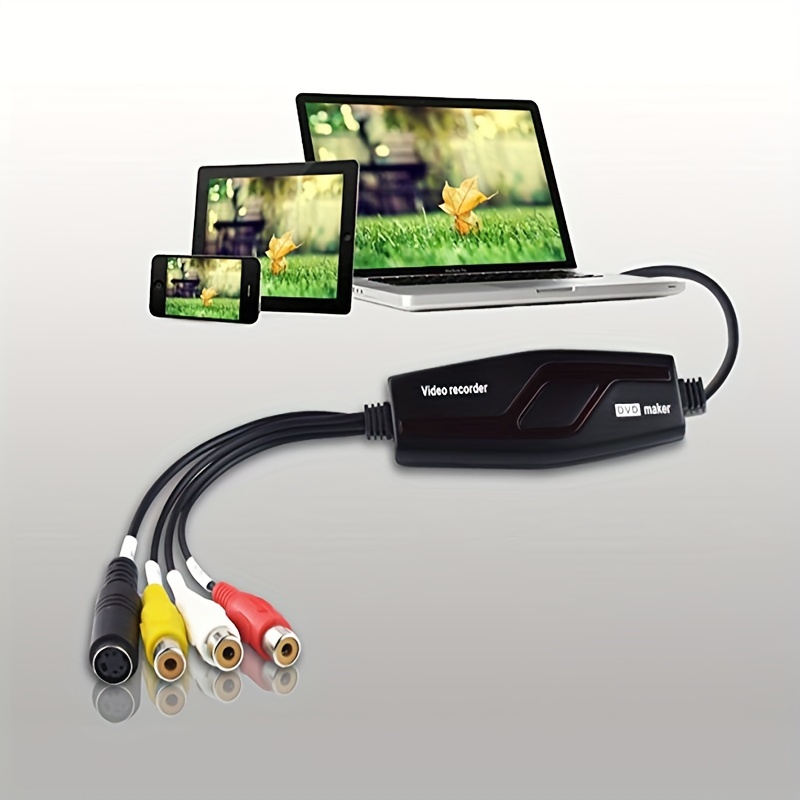 Convertisseur VHS vers numérique carte de capture vidéo USB - Temu