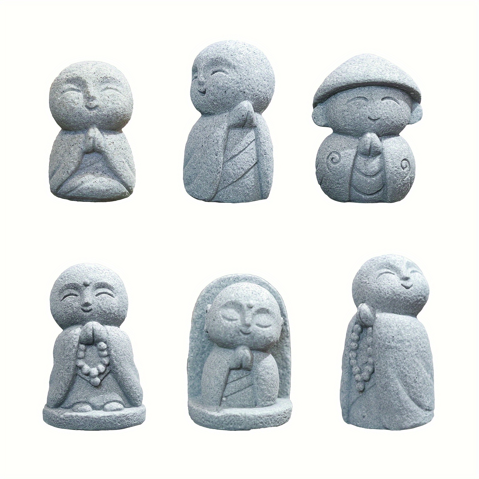 Ancient Cute Japanese Small Buddha Statues Character Micro Temu