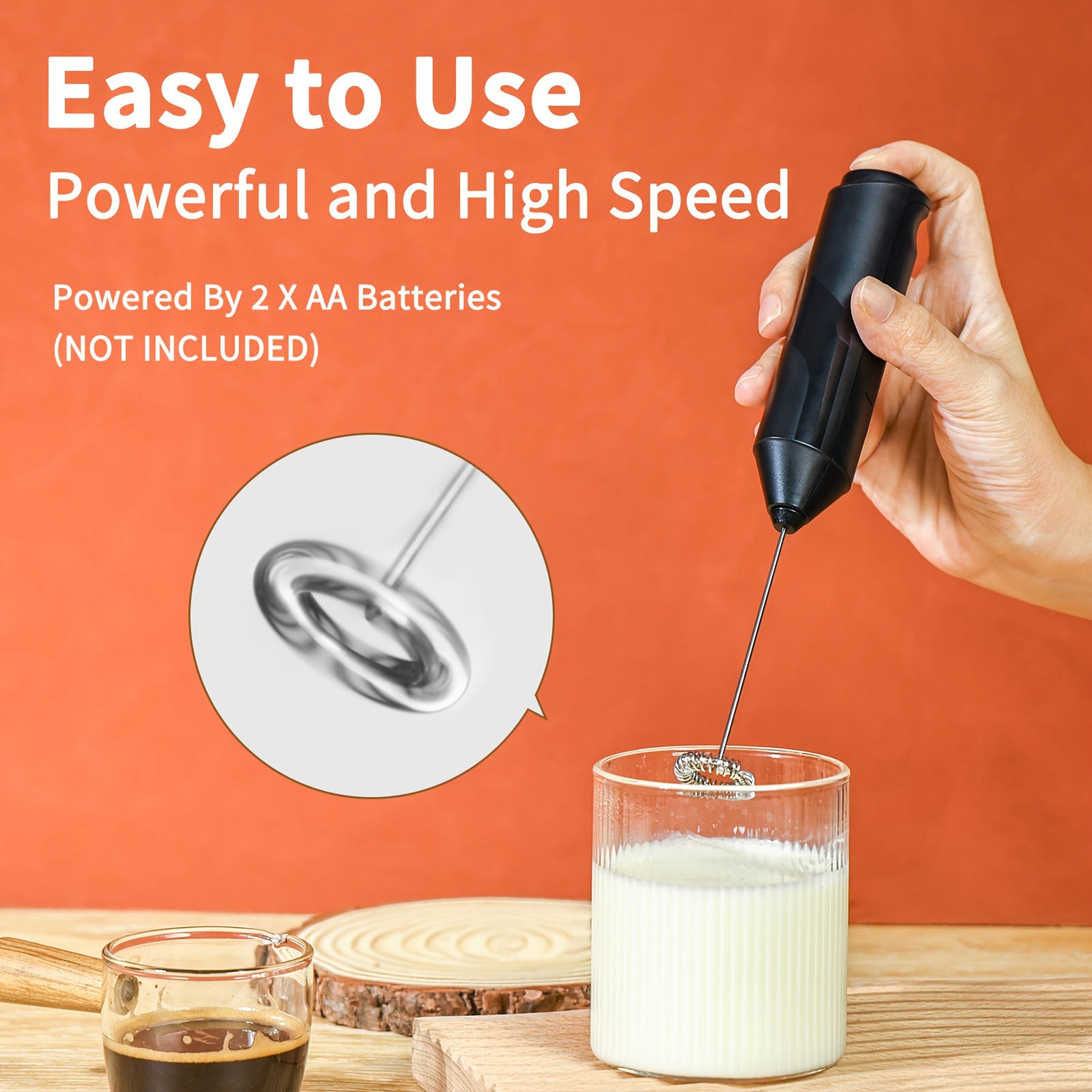 Frappe Maker and Milk Frother Handheld Mixer with cord - Titan Foods