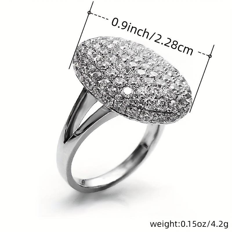 Women's Zircon Bridal Wedding Party Cocktail Ring