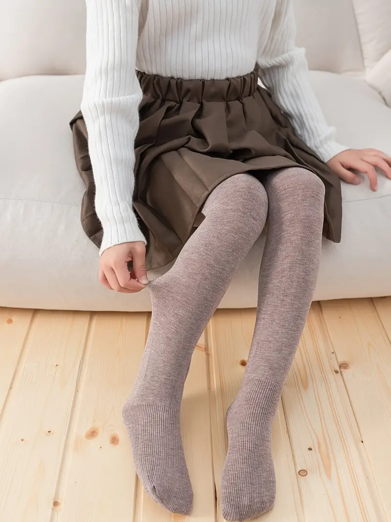 Girls Pantyhose Solid Color Soft Tights Leggings Pants - Temu United Kingdom