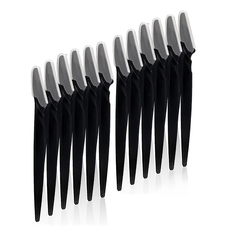 12 Pcs Eyebrow Razor Facial Razor Eyebrow Grooming Tool Stainless Steel