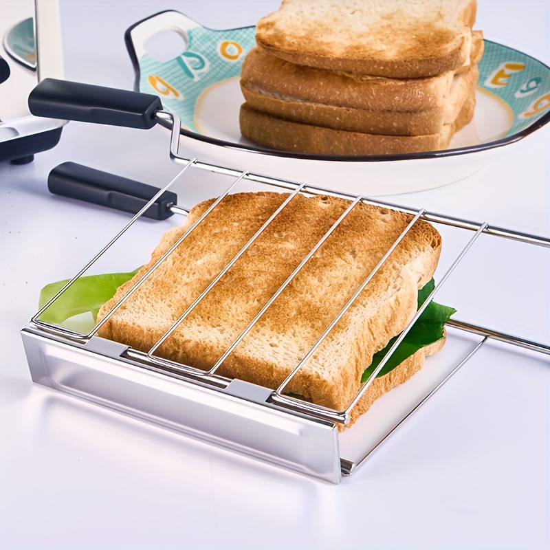 Pince à sandwich, grille-pain anti-adhésive - Chaleur uniforme - Grande  capacité - Chauffage rapide - Parfait pour le petit-déjeuner, le toast, le