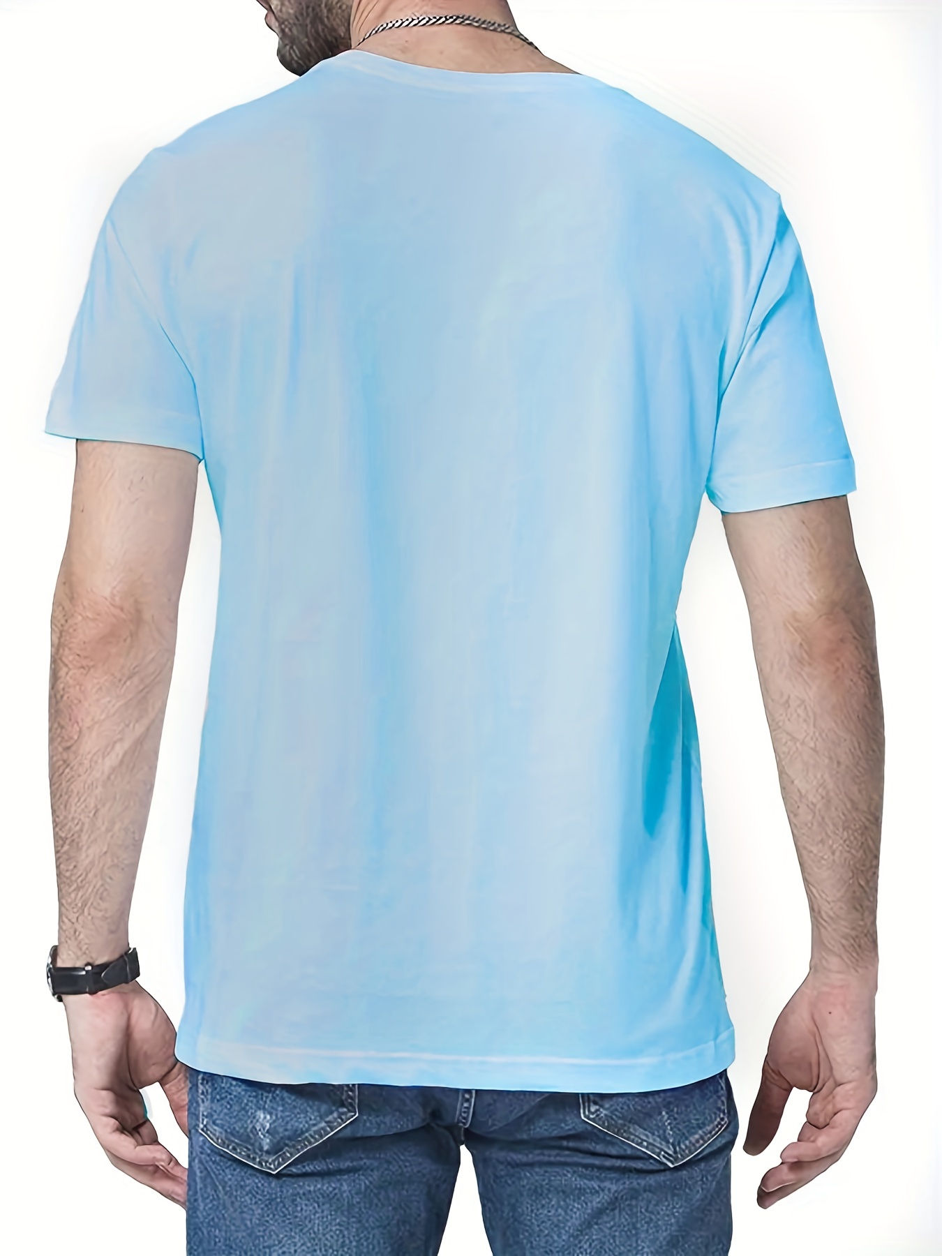 Skater T-shirt Oversized in Blue Sky