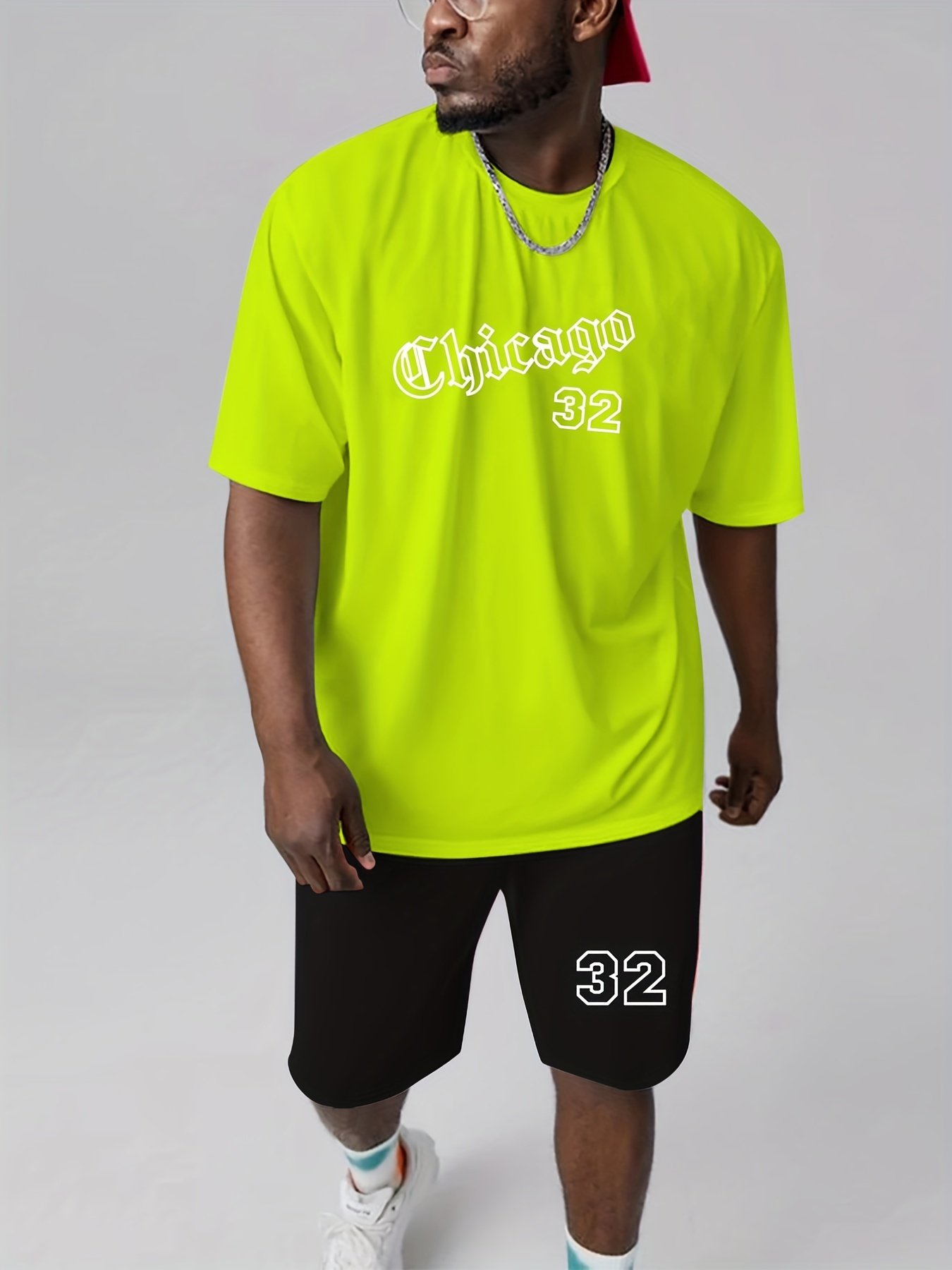 Oversized Chicago T-shirt And Short Set