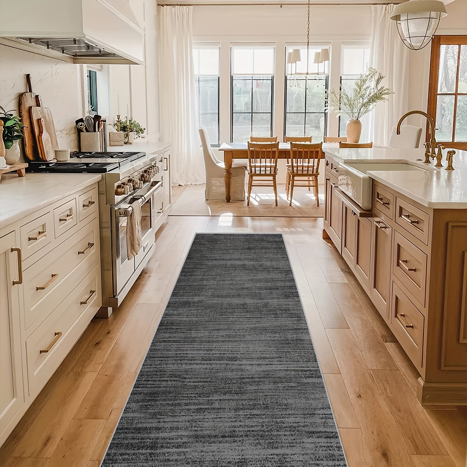 1pc Modern Geometric Rugs For Hallway Extra Long Washable Non Slip