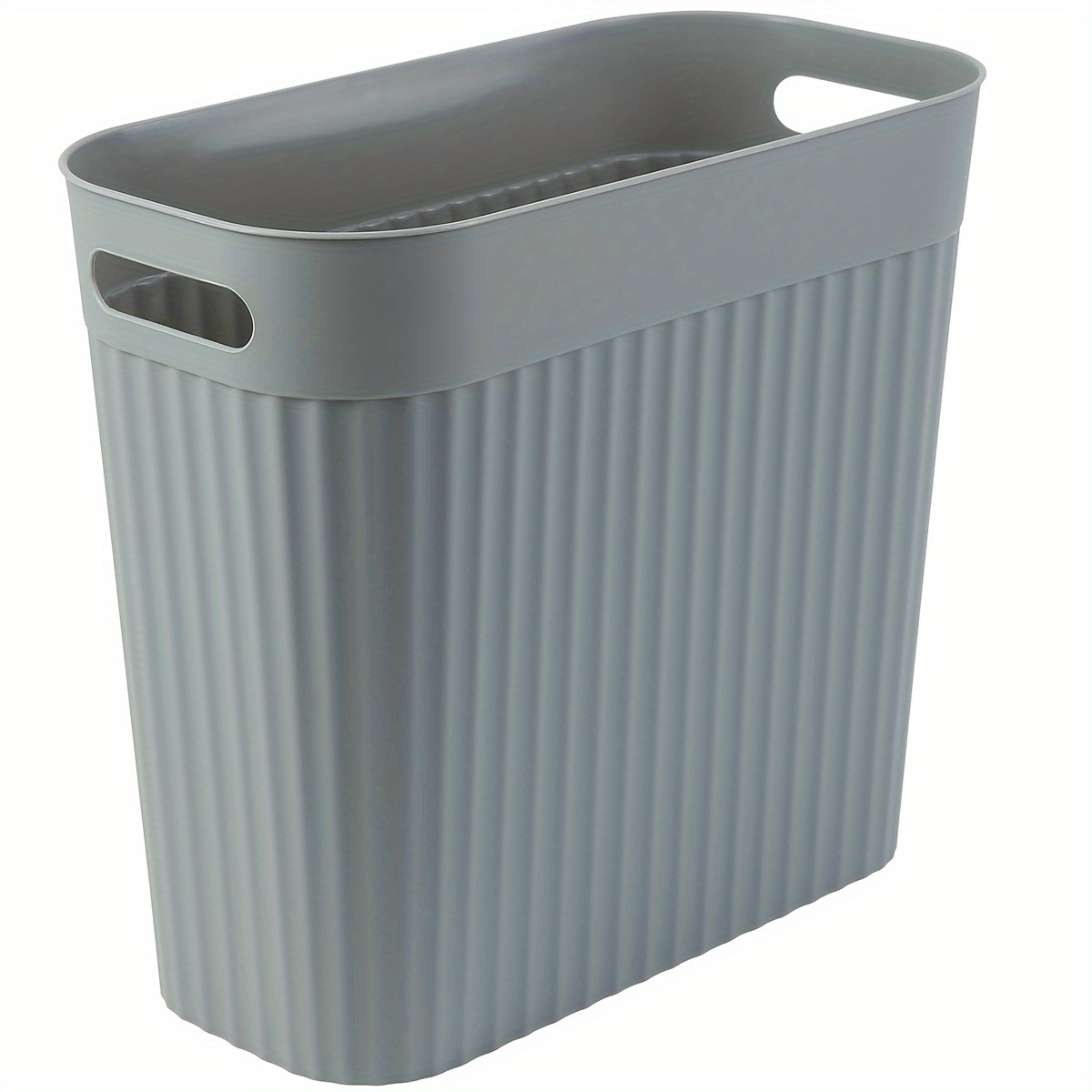 Cubo de basura pequeño colgante con tapa debajo del fregadero para cocina,  cesta de basura de plástico de 5 l/1.3 galones, cubo de basura de