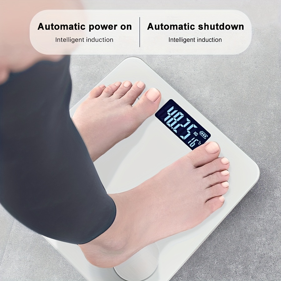 1pc Black/White Bluetooth Smart Body Fat Scale Charging Electronic Scale  Body Scale Adult Fat Scale Weighing BMI Analyzer