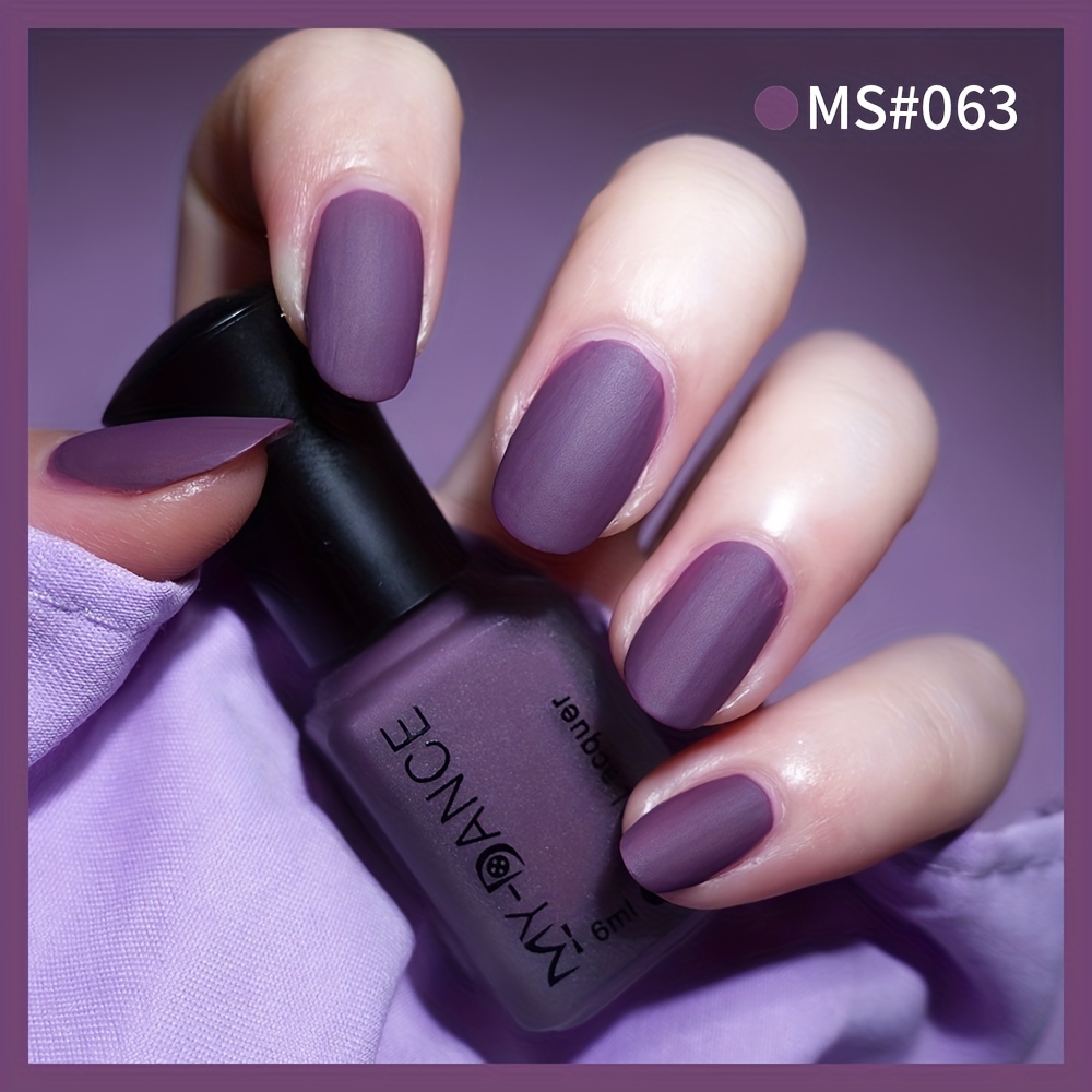 MYEONG MATTE FINISH & GLITTER GEL NAIL PAINT FOR PARTY WEAR LOOK GLITTER NAIL  PAINT, PURPLE - Price in India, Buy MYEONG MATTE FINISH & GLITTER GEL NAIL  PAINT FOR PARTY WEAR
