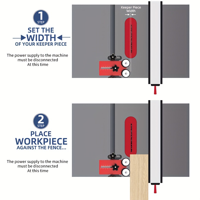 Table Saw Roller Guide Adjustable Thin Rip Jig Aluminum Temu