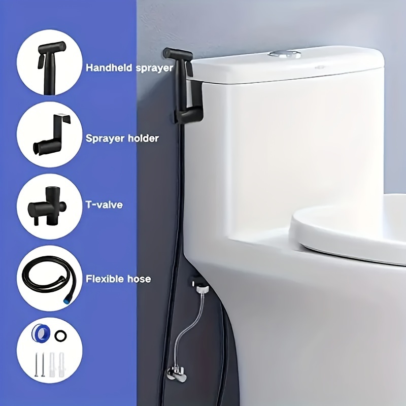 1 Piezas Grifo Bidet para WC Higienico, Duchas Higienicas para WC -  Pulverizador Bidé de Mano Grifo Sanitario WC, para Higiene Personal Espray