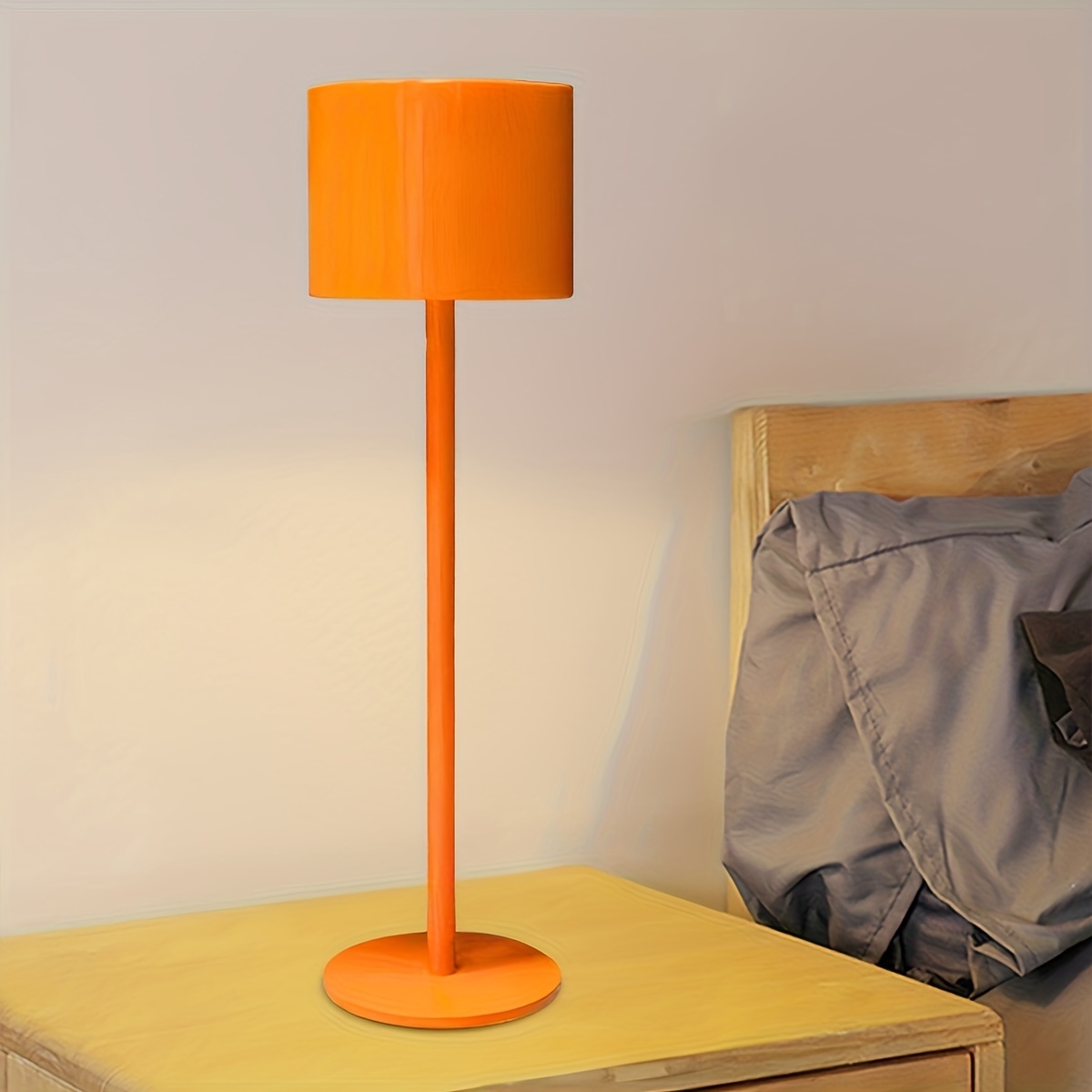 Lampe de table pour chambre à coucher rechargeable sans fil lampe tactile  Camping Bougie Creative Lampe rechargeable Usb-c lampe de bureau -1pcs