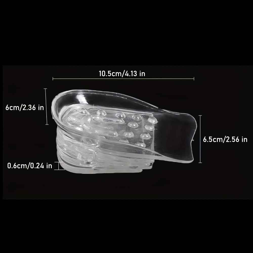 Adjustable 5 Layer Height Increase Insoles Gel Heel Lift Inserts