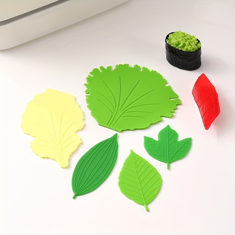 Lot Green Leaves Lunch Box Decoration Leaf Shape Bento Rice - Temu