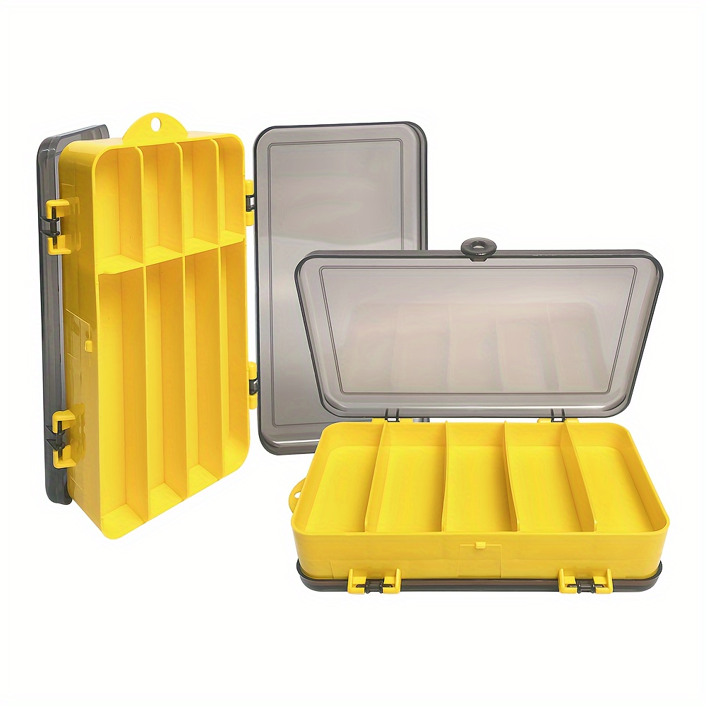Double layer Makeup Storage Box With Grids Handles Plastic - Temu