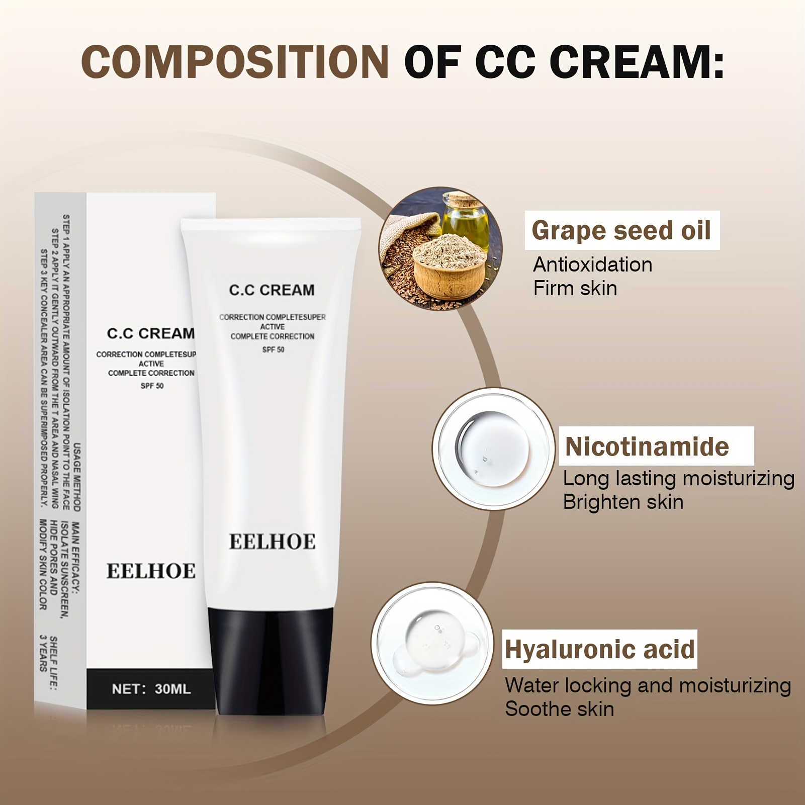 It Cosmetics CC+ Cream with SPF 50+ Travel Size - Rich