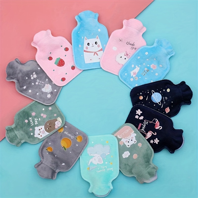 1pc Cartoon Silicone Hot Water Bottle Explosion-proof, Baby Plushy And Cute Warm  Water Bag For Warming Hands In Winter