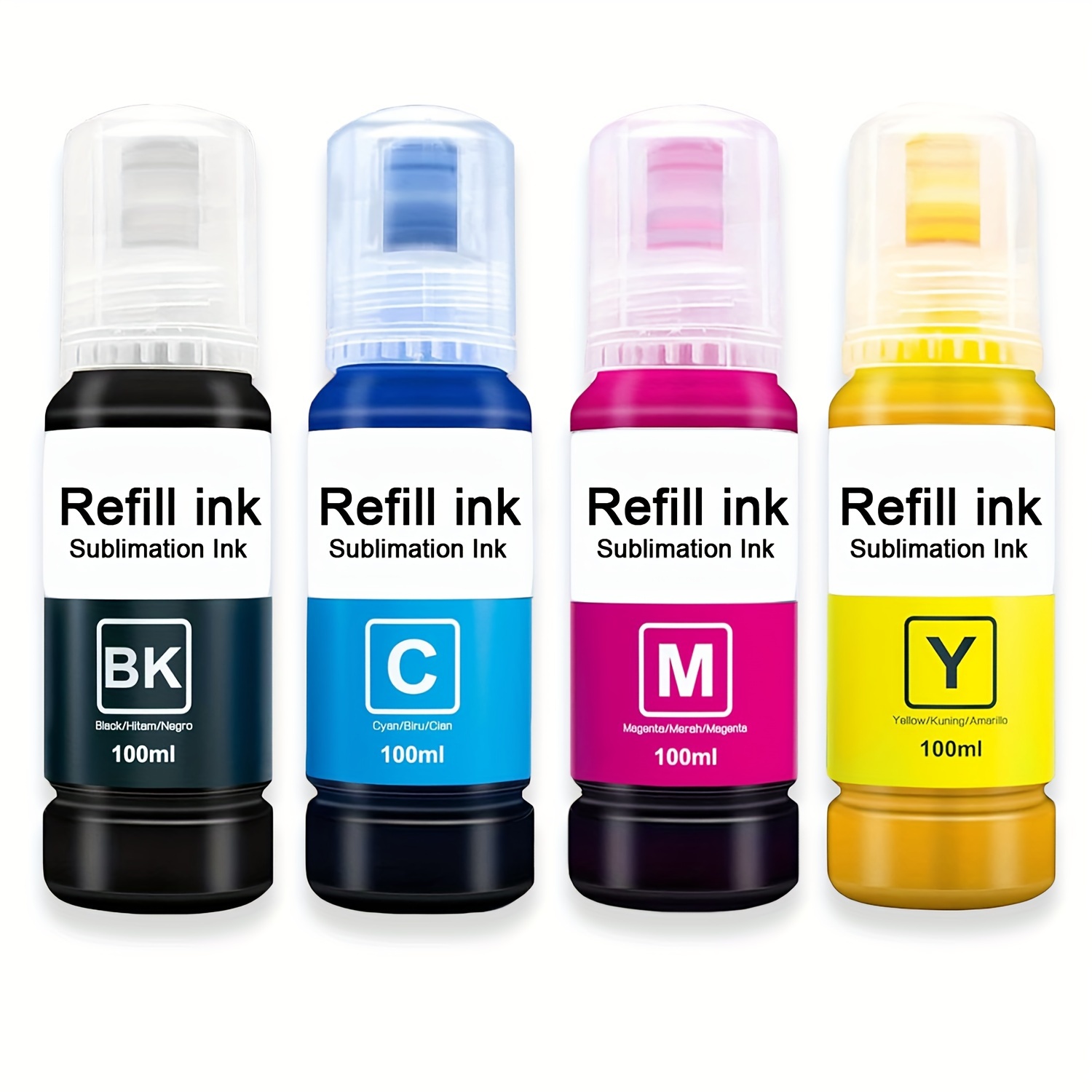 Printers Jack Black Sublimation Ink Refill for Epson EcoTank Supertank  Printer ET-2720 ET-2760 ET-2750 ET-4700 ET-3760 400ml/Anti-UV/Upgrade