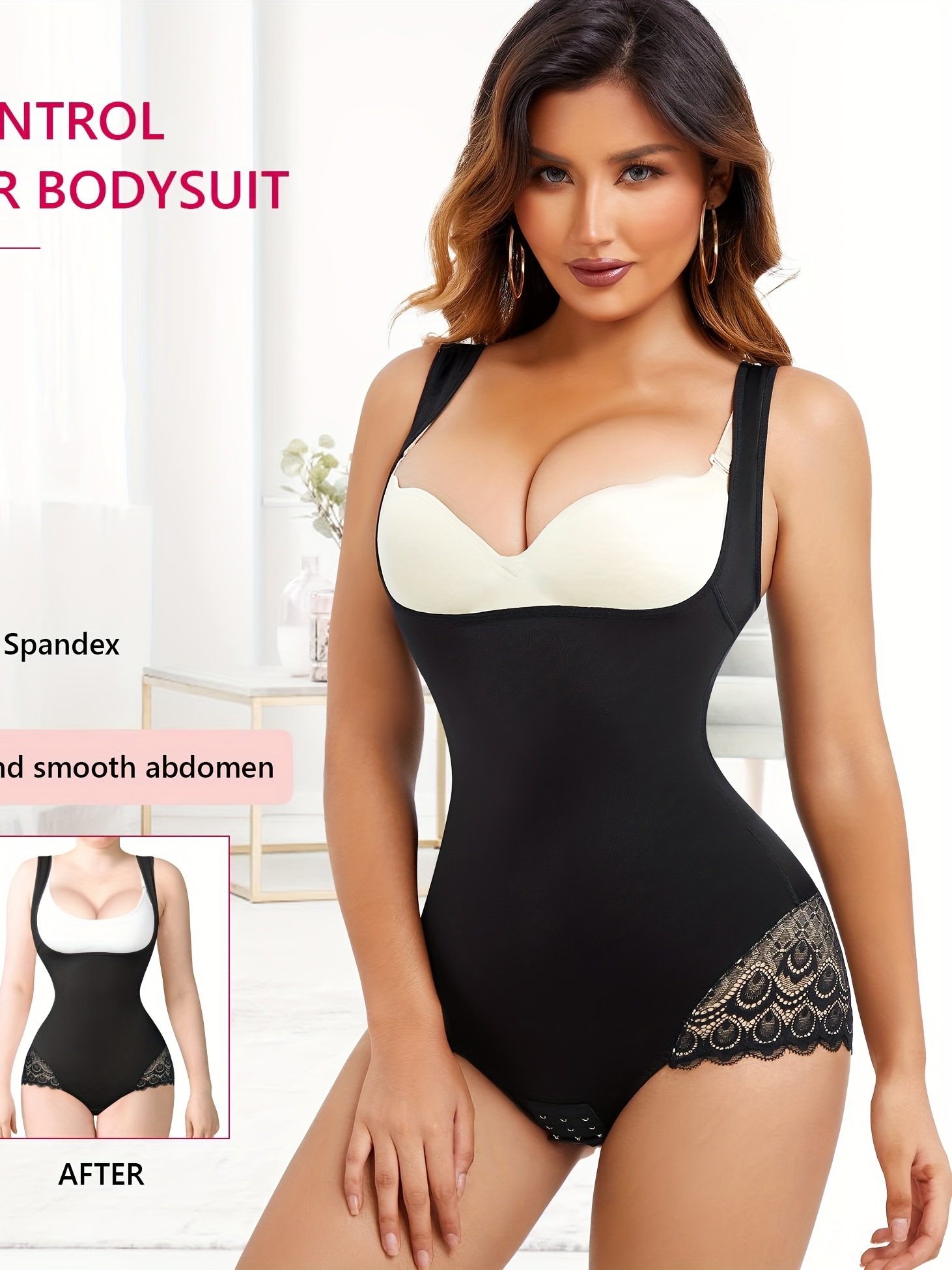 Women's Sports Shapewear For Tummy Control, Shaping Bodysuits Thigh Full  Body Shaper For Butt Lifter And Thigh Slimmer, Women's Activewear