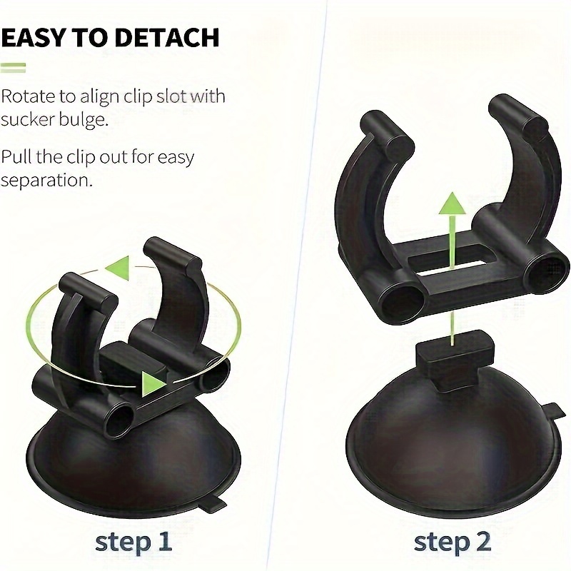 Pinces à Ventouse Pour Chauffage D'aquarium, Pinces à Ventouse à Ventouse  Forte Fixation Précise Pour Poissons 